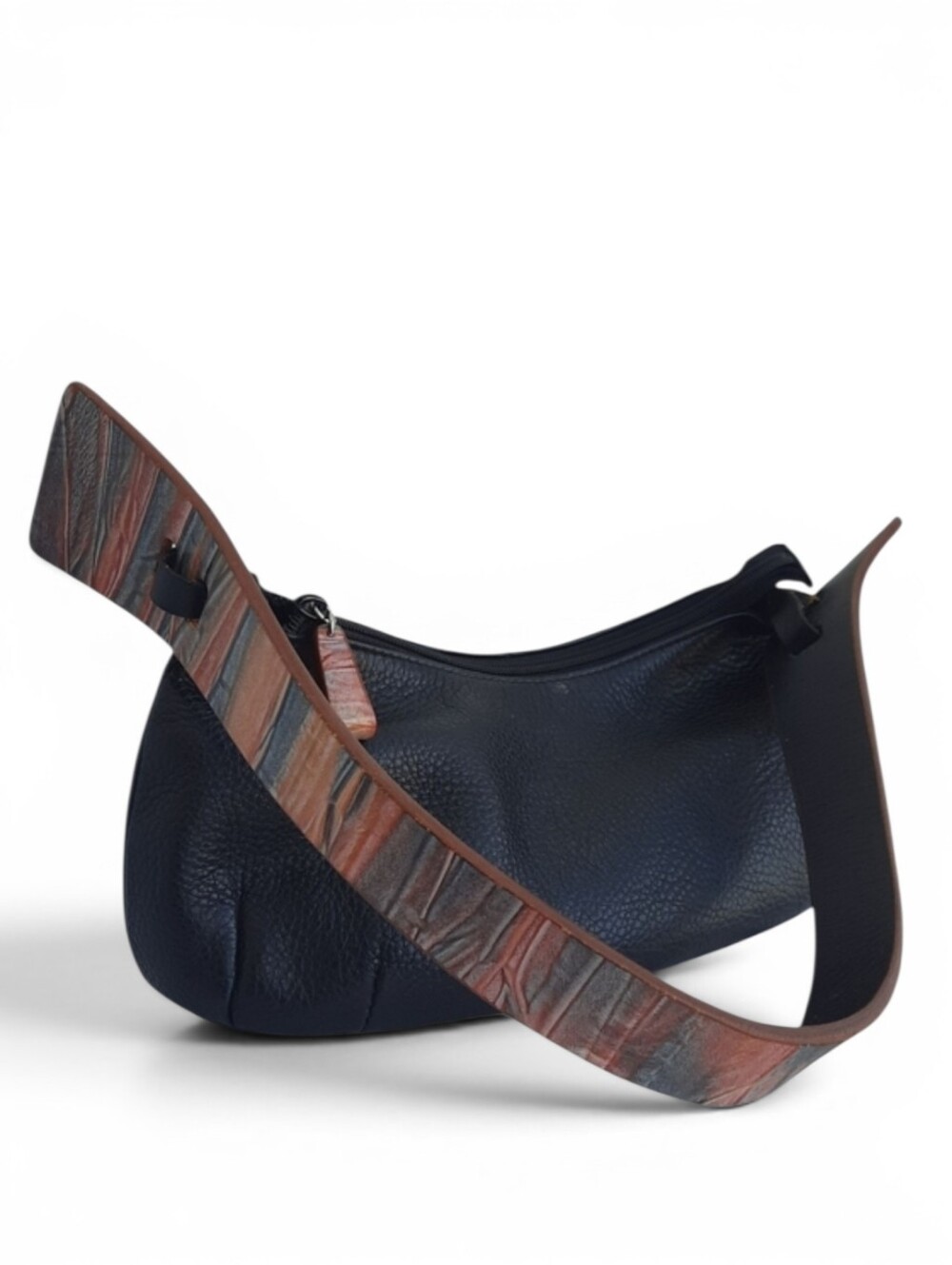 BONINI Japanese Minimalist Watercolor Wood Grain Effect Shoulder Bag Art To Wear